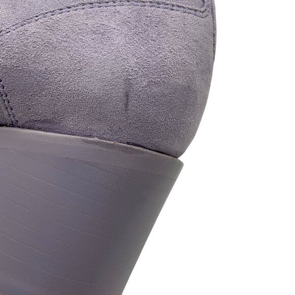 The Office of Angela Scott Lavender Suede Lace-Up Oxford Shoes - Picture 7 of 12